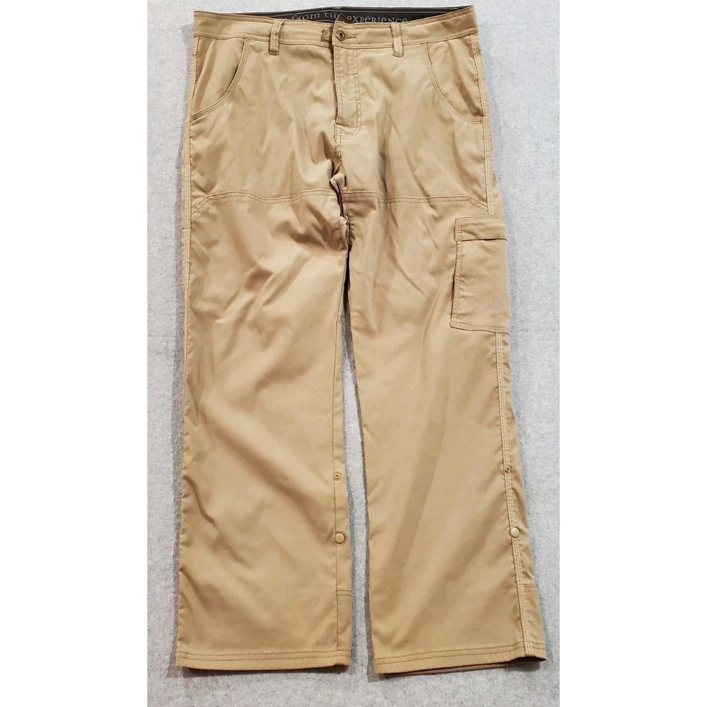 prAna Men's Breathe Cargo Pants Tan/Beige‎ Size 36Wx30L